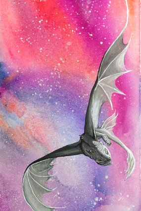 Toothless in Flight